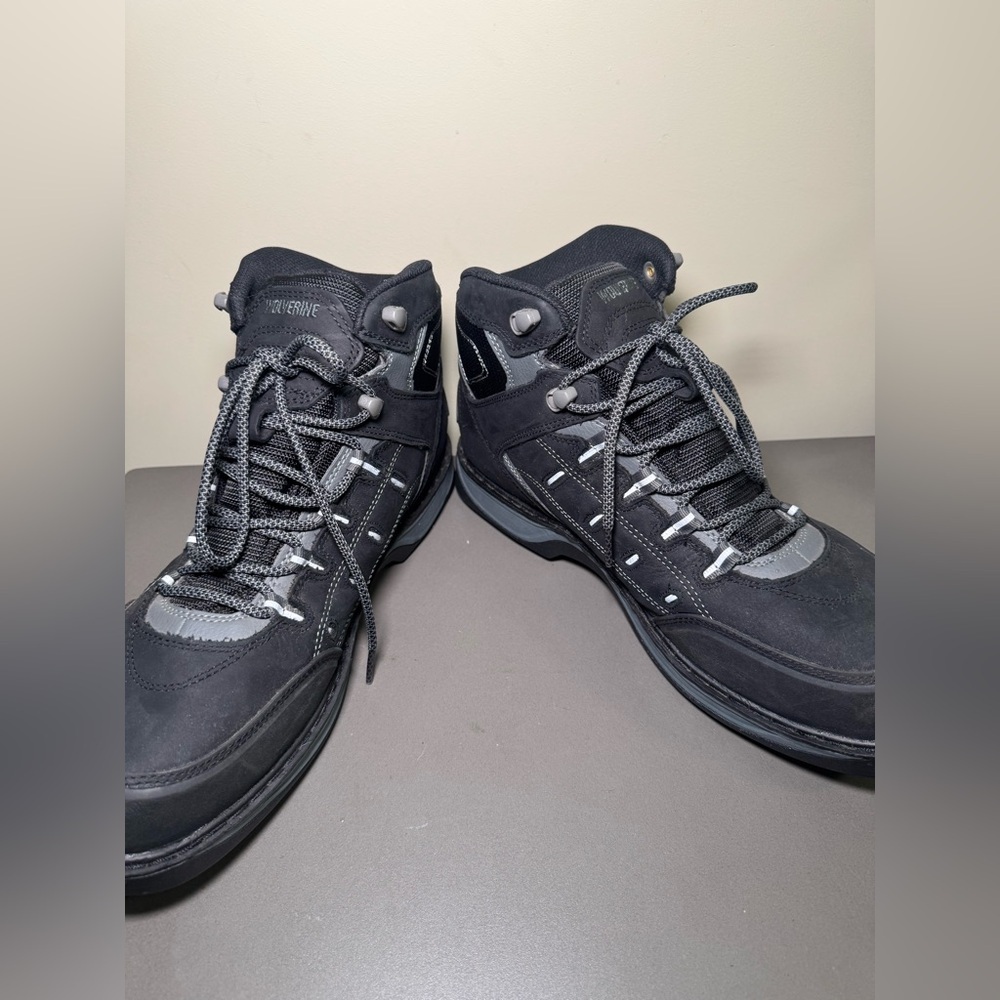 Wolverine Black and Gray Men's Boots - Picture 3 of 6